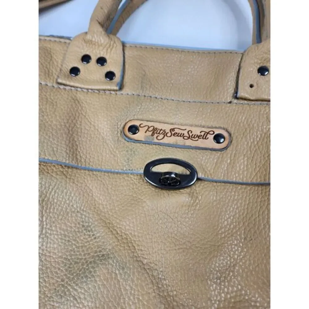 Cascina -‎ Made to Order - Pebble Grain Hobo Shoulder Bag Purse Brown Large